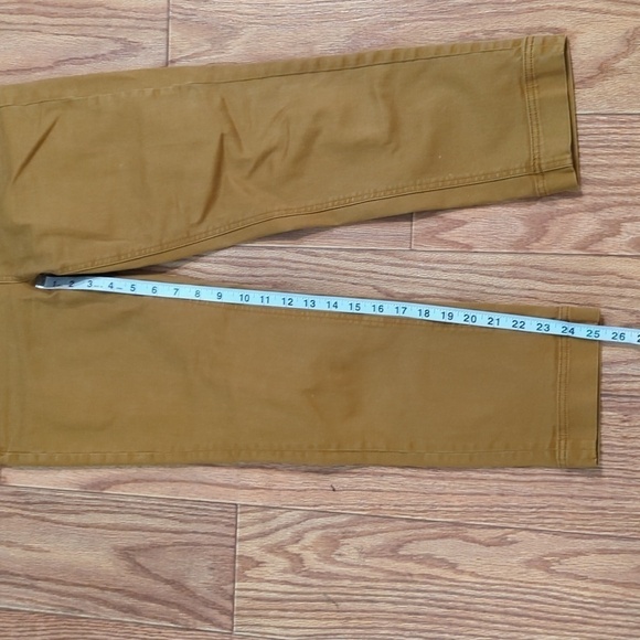 Everlane high-rise yellow jeans size 4 cropped slim with stretch colored denim - Picture 4 of 6